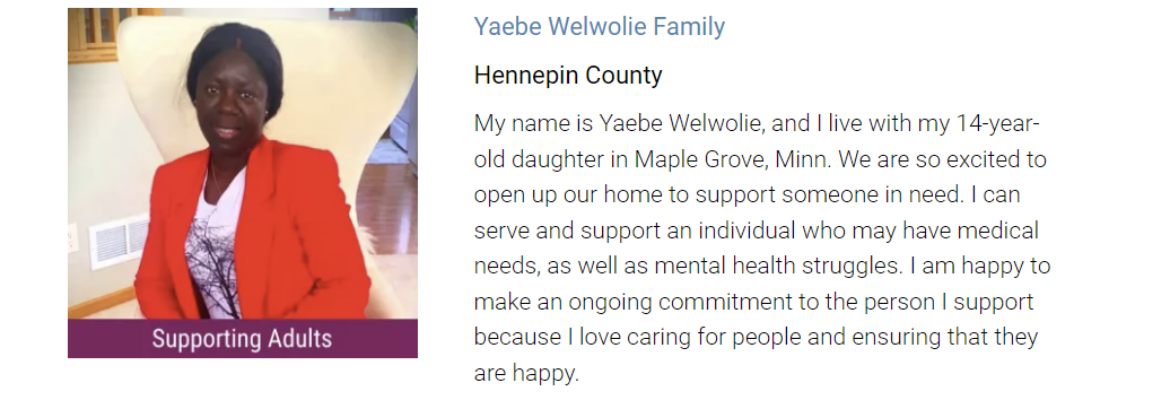 Yaebe Welwolie Family, Maple Grove, MN