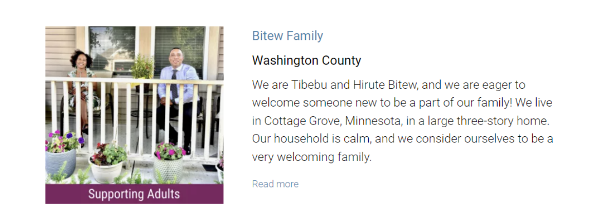 Bitew Family, Cottage Grove, MN