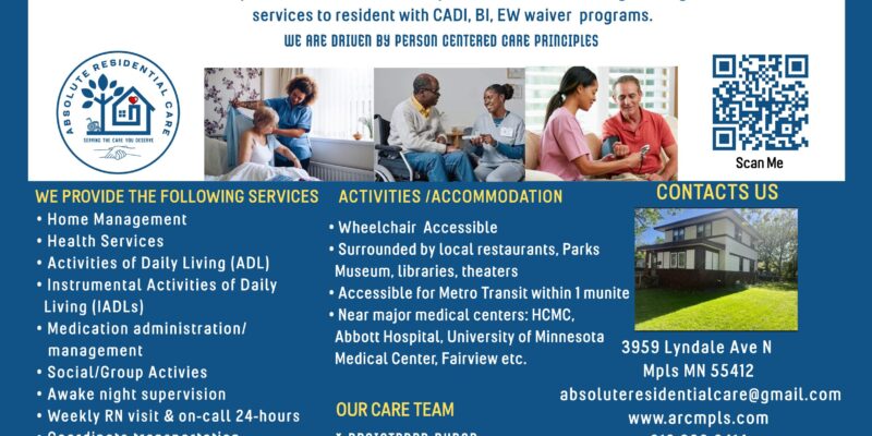 Absolute Residential Care, Minneapolis